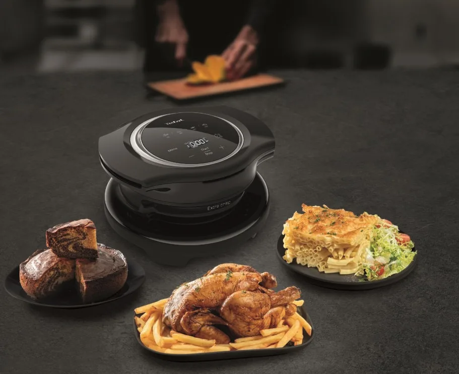 Насадка на мультиварку Tefal кришка-аерогриль 1300 Вт чорна
