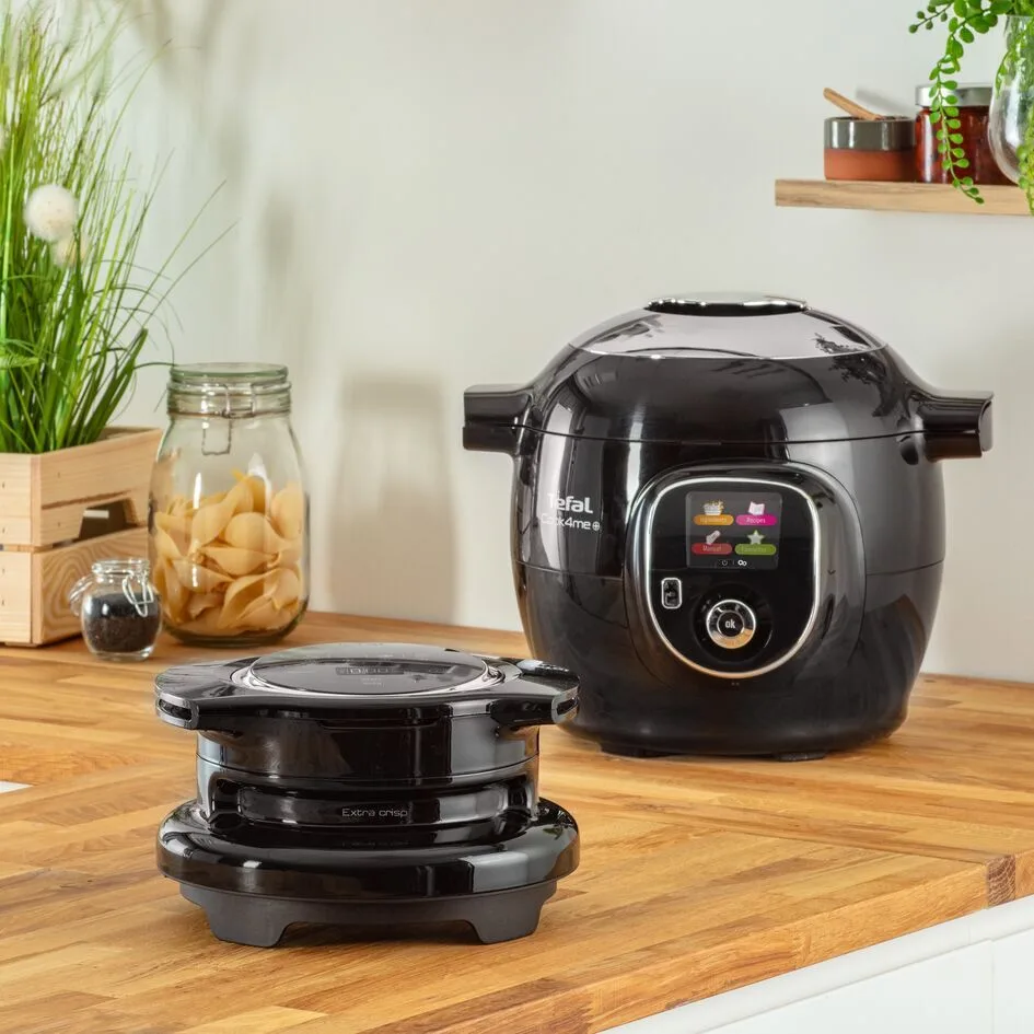 Насадка на мультиварку Tefal кришка-аерогриль 1300 Вт чорна