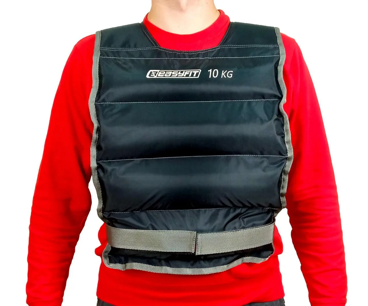 Жилет обважнювальний EasyFit Oxford 10 кг Чорний