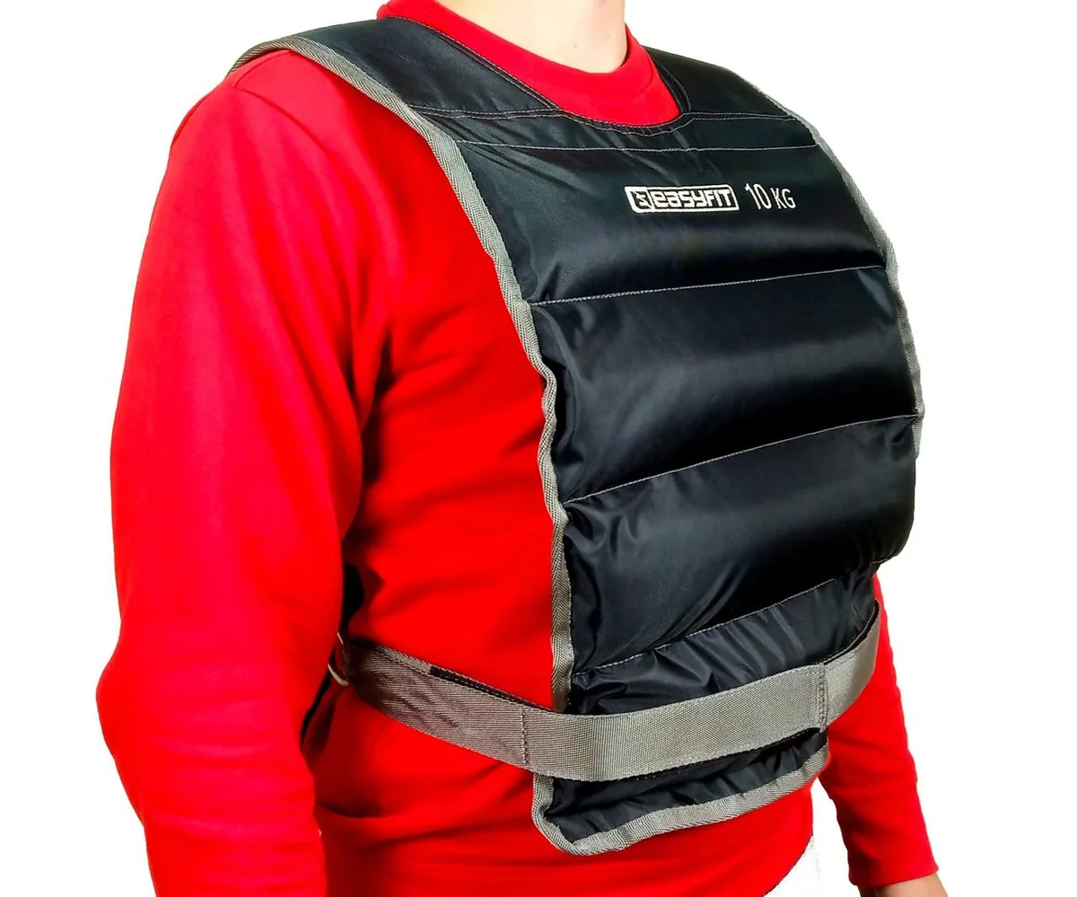 Жилет обважнювальний EasyFit Oxford 10 кг Чорний