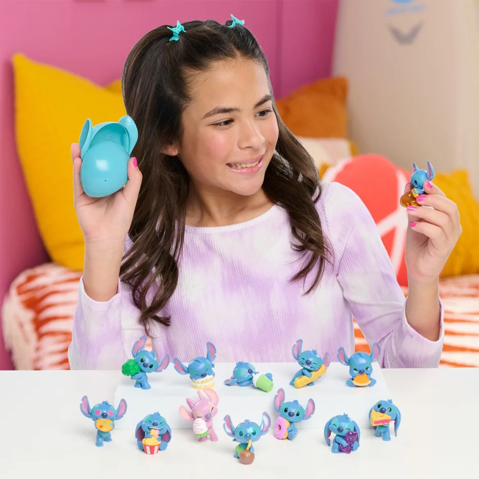 Фігурка STITCH пластик 5 см блакитна з смаколиками