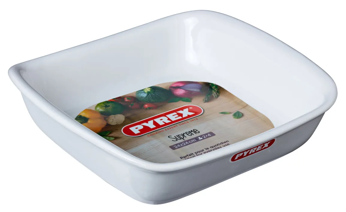 Форма для випікання PYREX керамічна 24х24 см біла