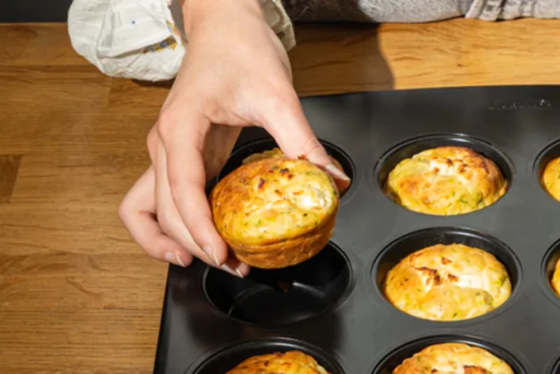 Форма для мафінів Pyrex вуглецева сталь 12 шт прямокутна чорна