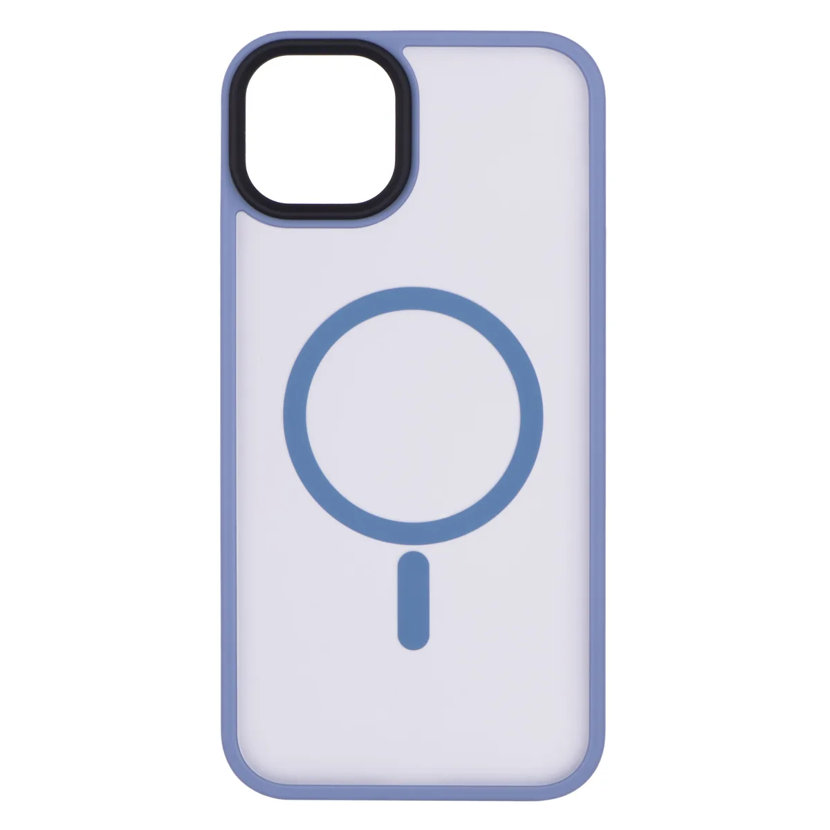 Чохол 2Е Basic для iPhone 15 Plus, Soft Touch MagSafe Cover, синій світлий