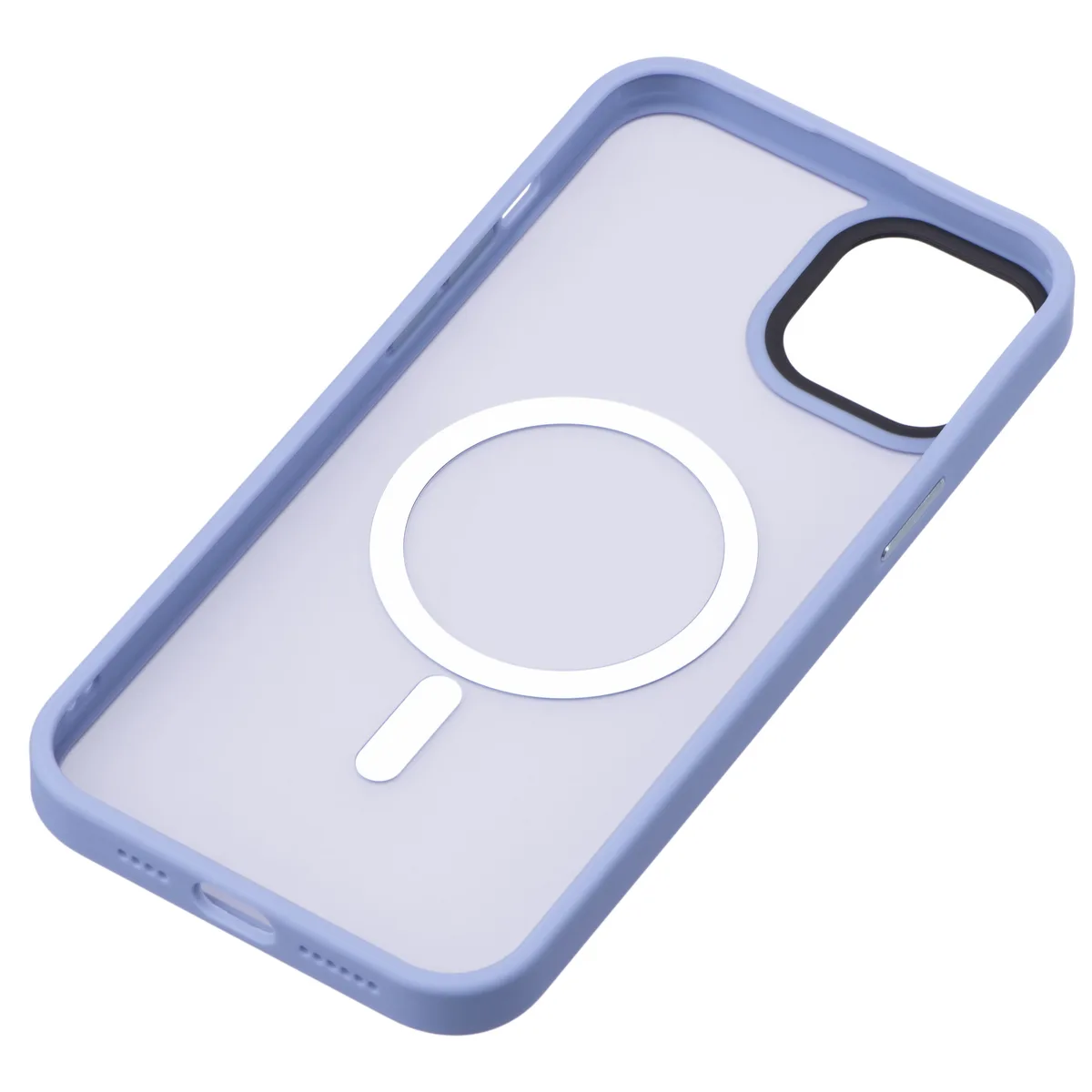Чохол 2Е Basic для iPhone 15 Plus, Soft Touch MagSafe Cover, синій світлий