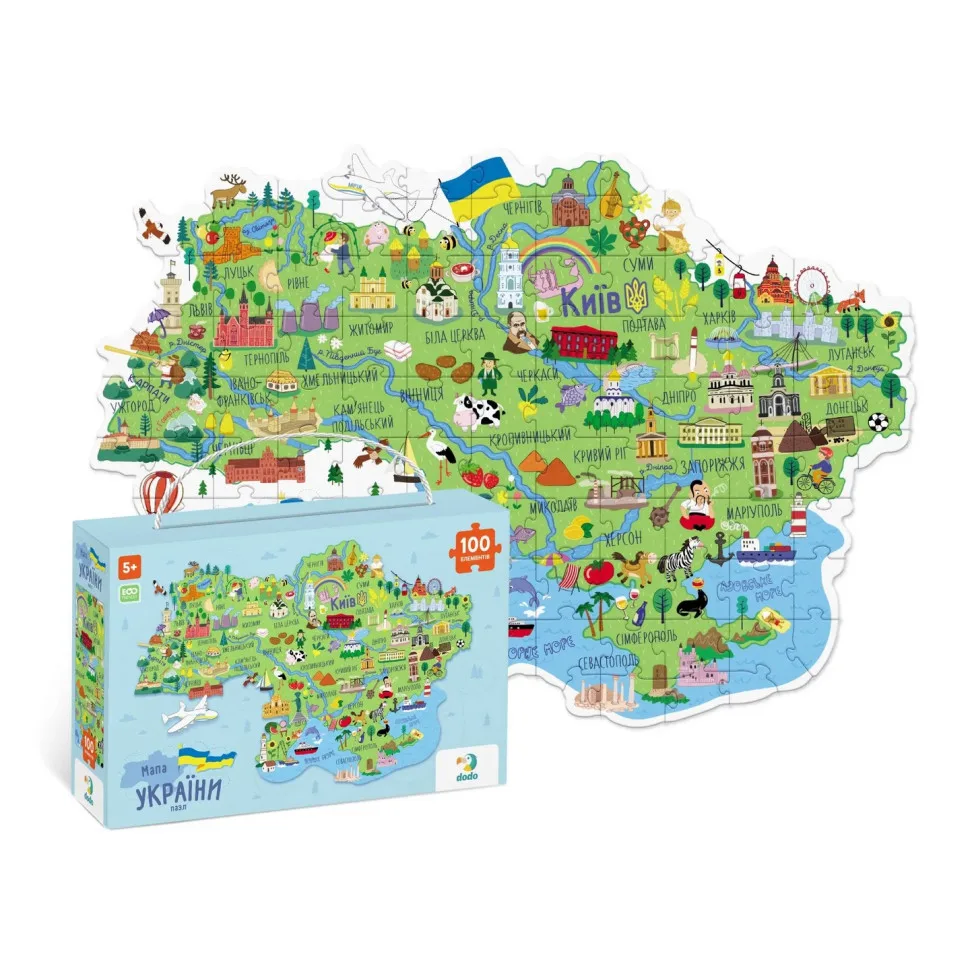 Пазл DoDo Toys з картону 46х64 см 100 елементів Україна
