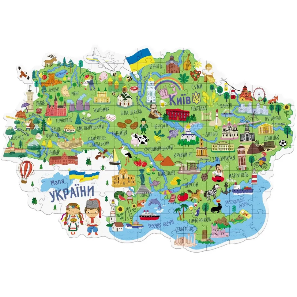 Пазл DoDo Toys з картону 46х64 см 100 елементів Україна