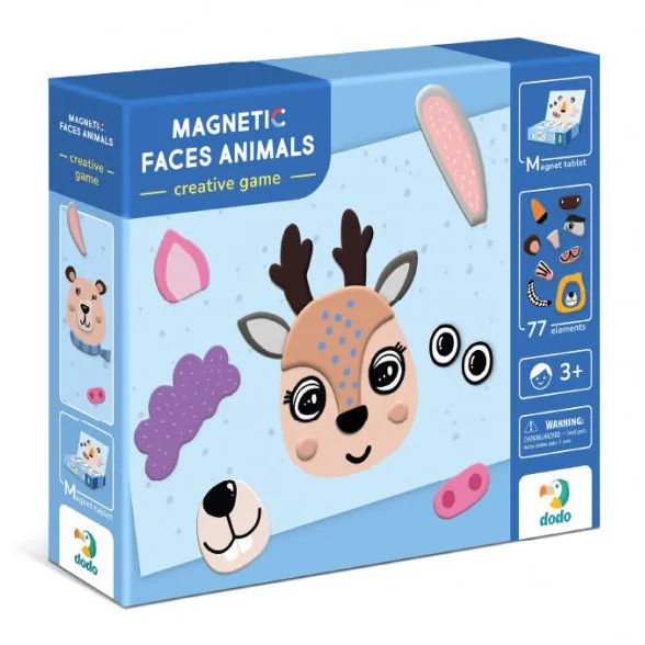 Магнітна гра для малюків DoDo Toys магнітна дошка 21,5х31,5 см 77 елементів