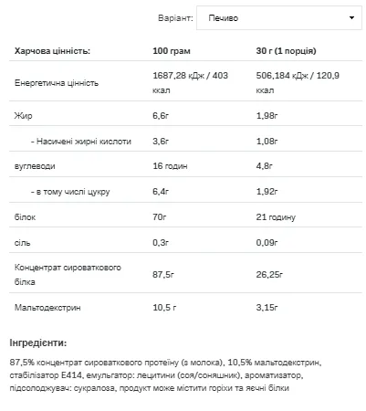 Протеїн ALLNUTRITION Whey Protein 2270 г Ванільно-кремовий печиво