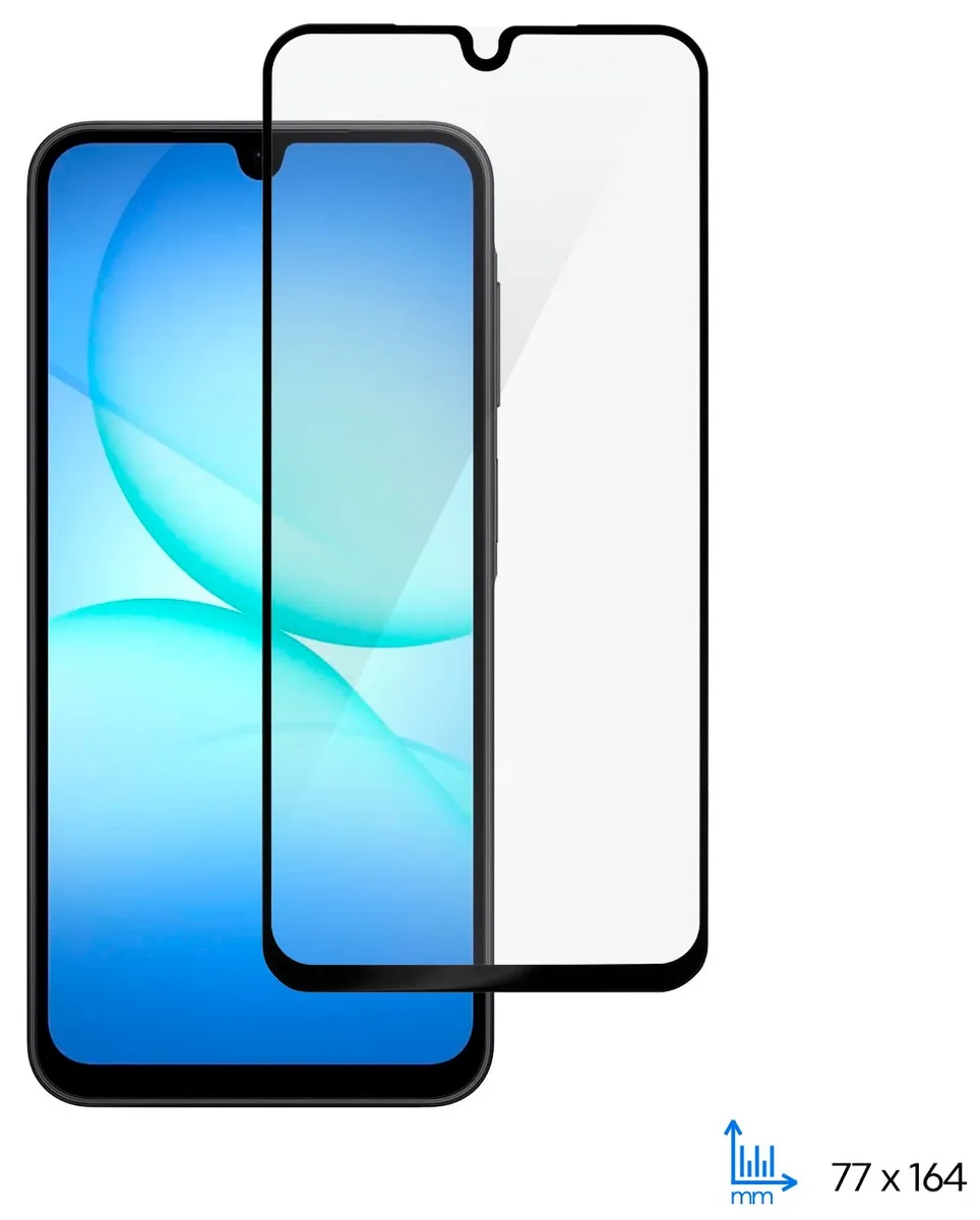 Захисне скло 2E для Samsung Galaxy A17 (A175), 2.5D FCFG, (1 Pack), чорна рамка
