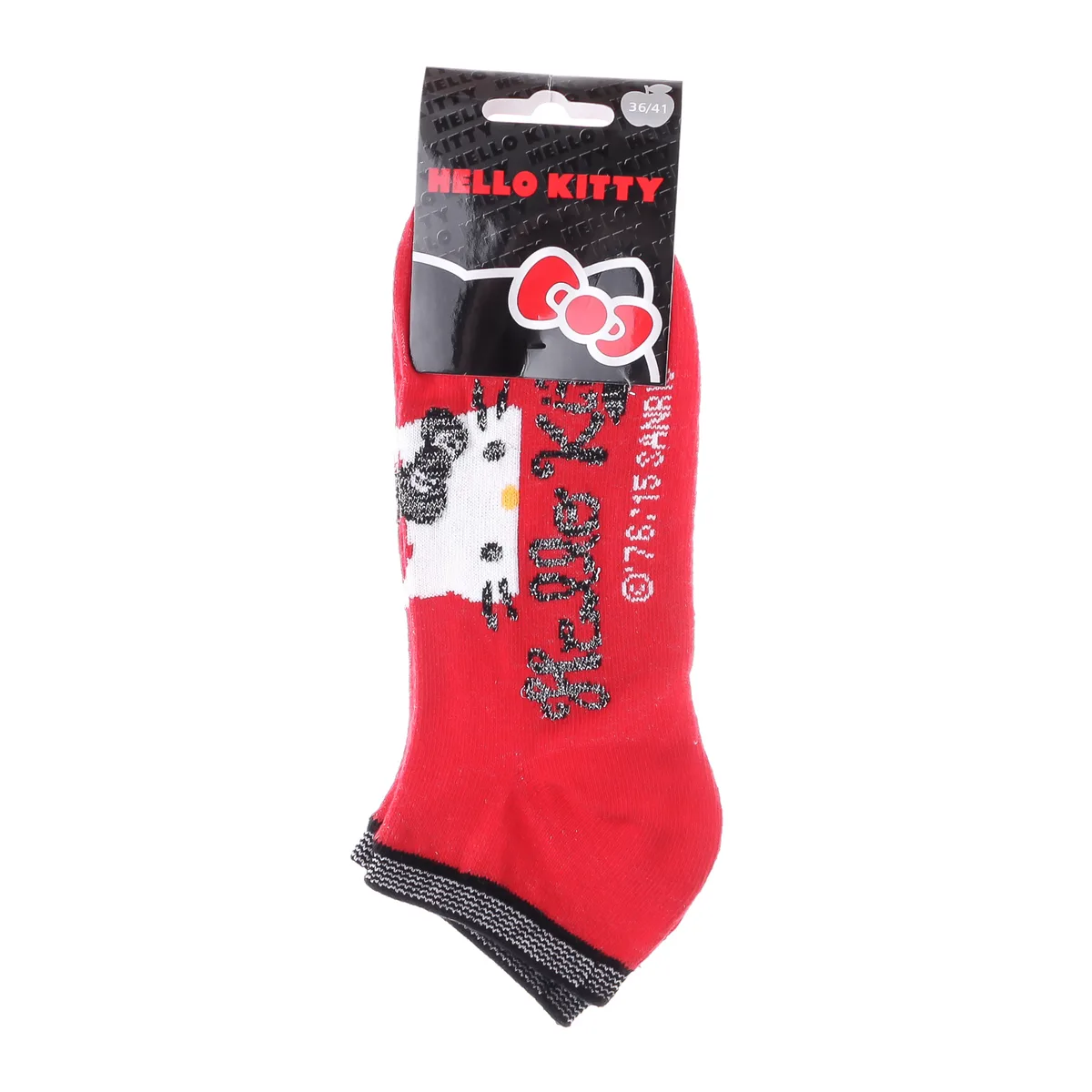 Шкарпетки HELLO KITTY 65% бавовна 36-41 червоні