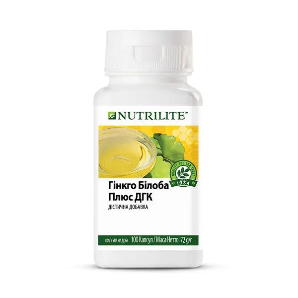 Nutrilite™ Гинкго билоба плюс ДГК, 100 капс. Амвей