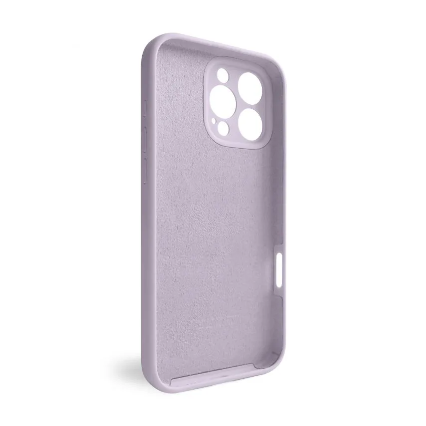 Чохол силіконовий для Apple iPhone 16 Pro Max фіолетовий закрита камера