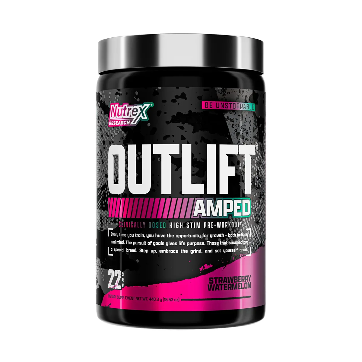 Nutrex Outlift Amped Порошок 440,3 г Смак Полуниця Арбуз