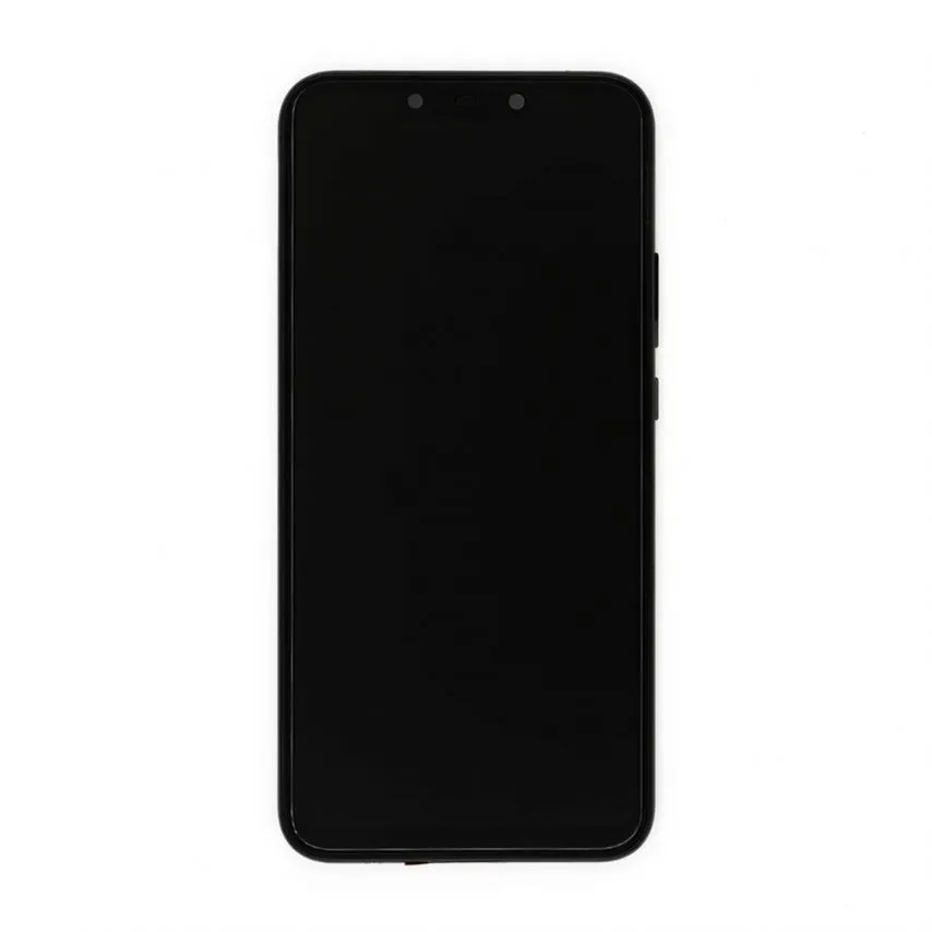 Дисплей LCD Huawei оригинального качества 6,3 дюйма черный с сенсорным экраном и рамкой.