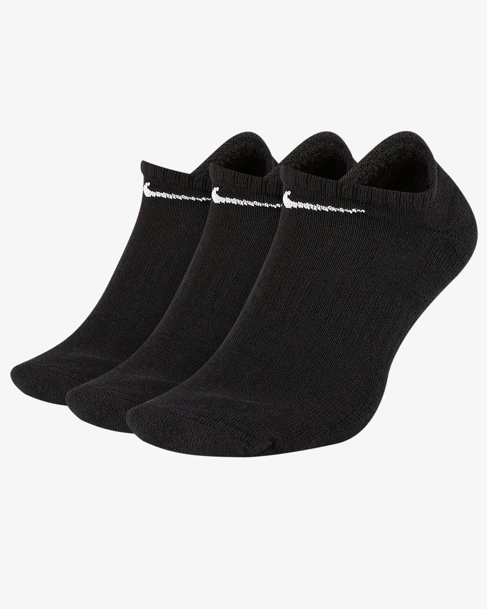 Шкарпетки NIKE бавовна 34-38 чорні 3 пари