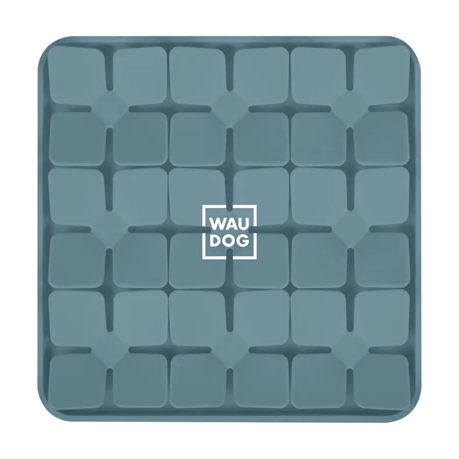 Килимок для пошуку корму WAUDOG Silicone 20,5х20,5х1,7 см силіконовий сірий