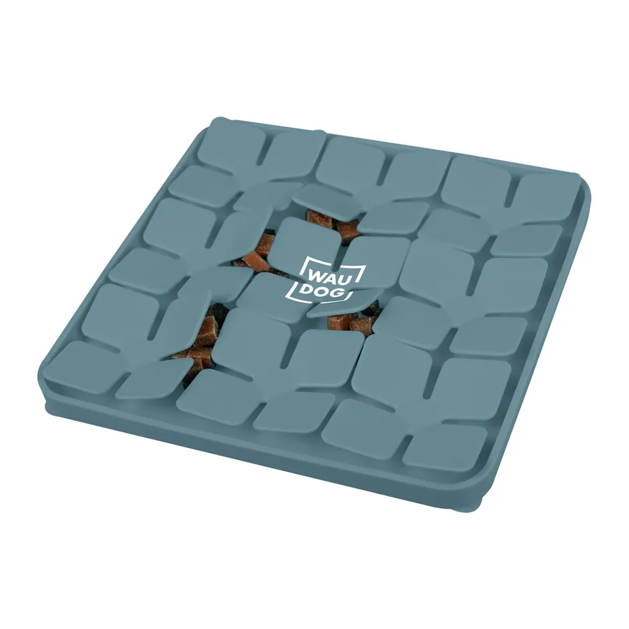 Килимок для пошуку корму WAUDOG Silicone 20,5х20,5х1,7 см силіконовий сірий