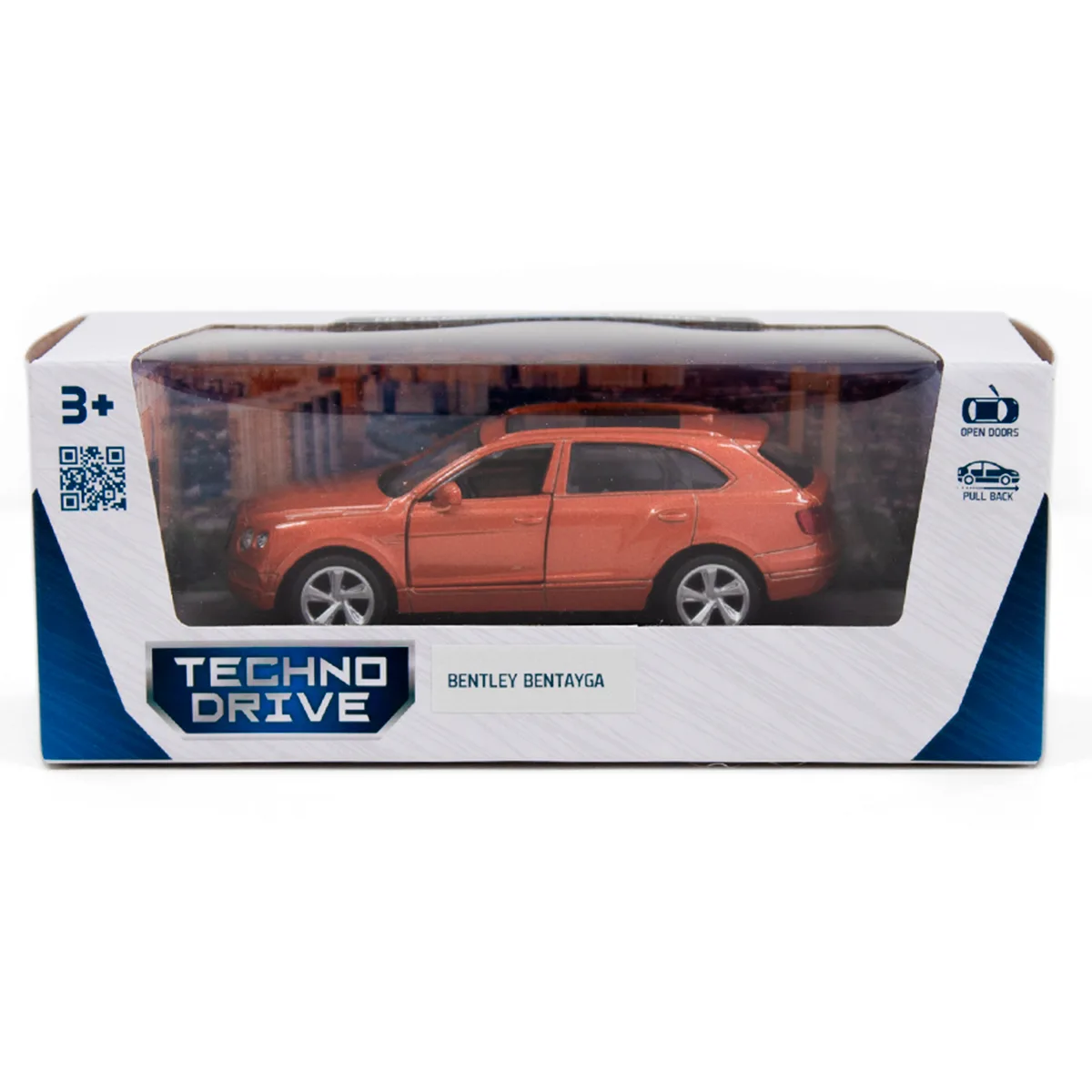 Автомодель TechnoDrive метал 11,5х3,7х5 см помаранчевий