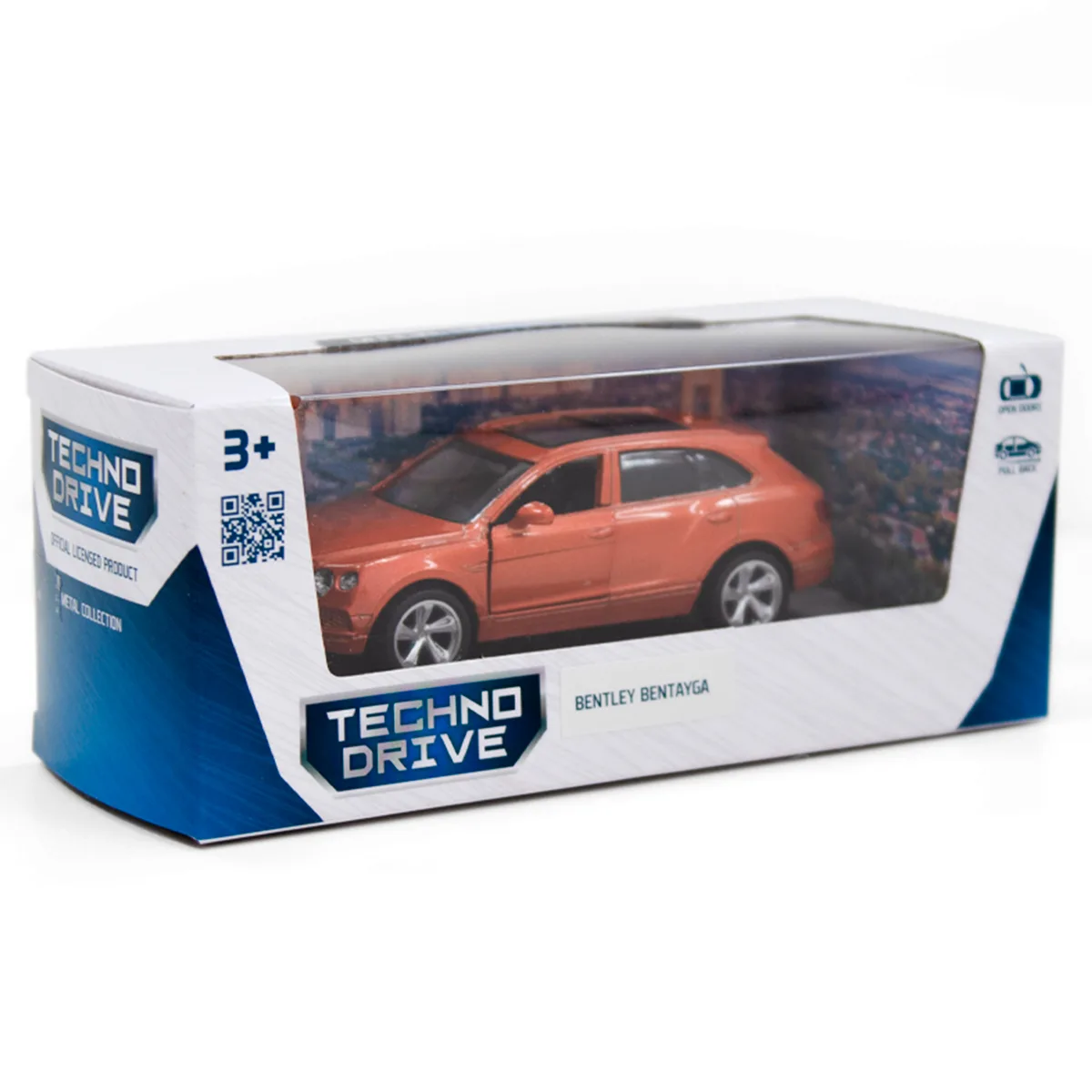 Автомодель TechnoDrive метал 11,5х3,7х5 см помаранчевий
