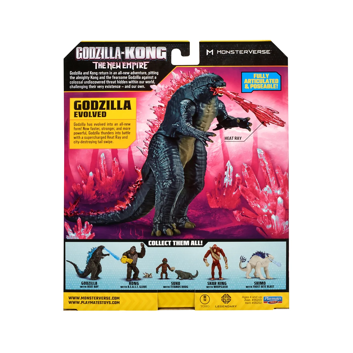 Фігурка Ґодзілли після еволюції Godzilla vs. Kong полімер 15 см зелена