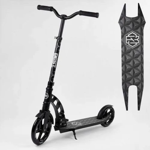 Двоколісний самокат Best Scooter з PU колесами 23 см для дітей та підлітків міський скейтборд.