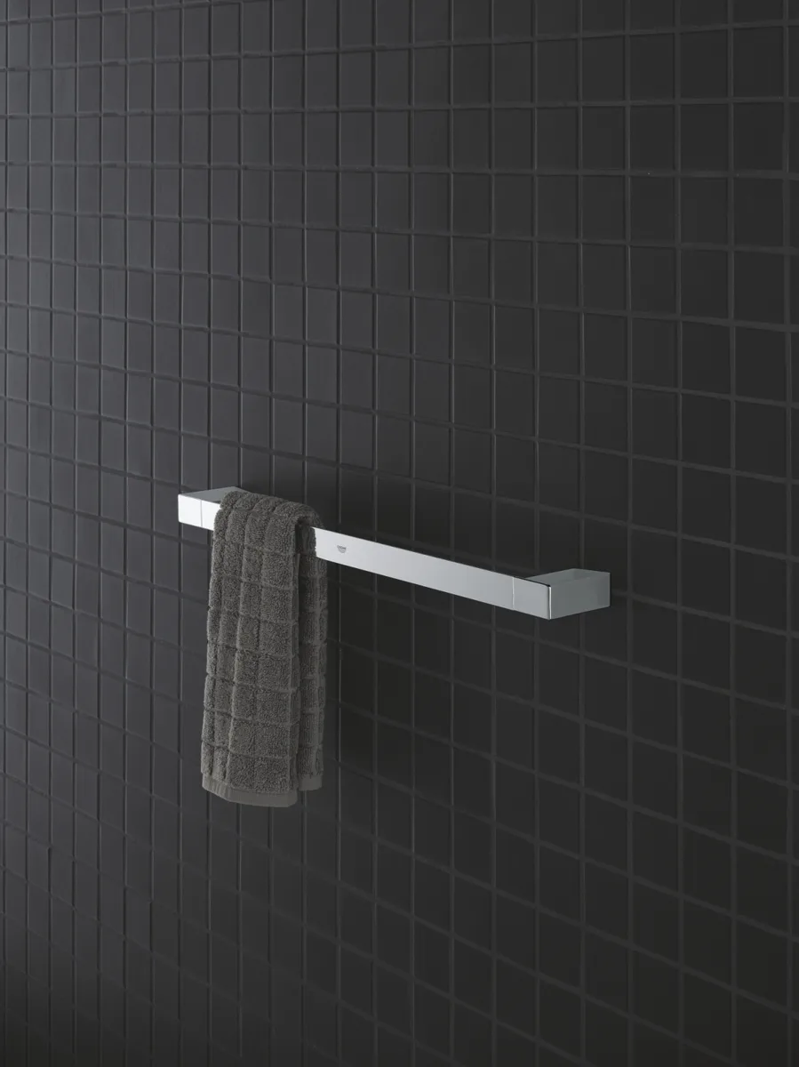 Тримач для рушників Grohe латунь 40х500 мм глянцевий хром сталевий