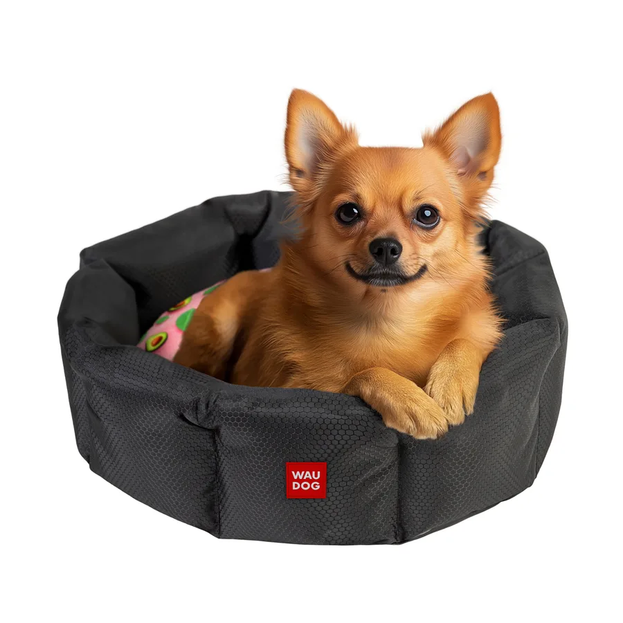 Лежанка для собак WAUDOG Relax S 45x34 см Полиэстер Розовый Авокадо