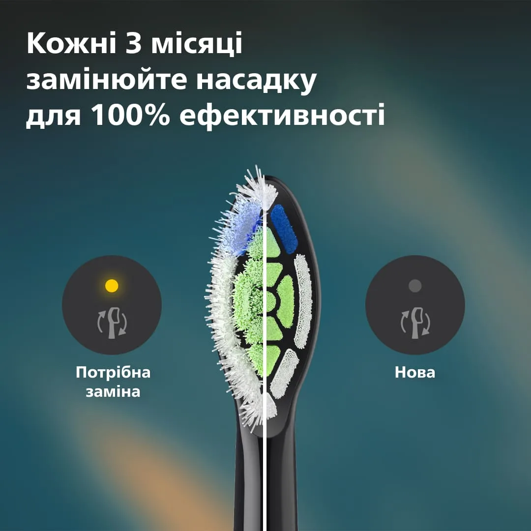 Насадка для зубної щітки Philips біопластик 8 шт білий