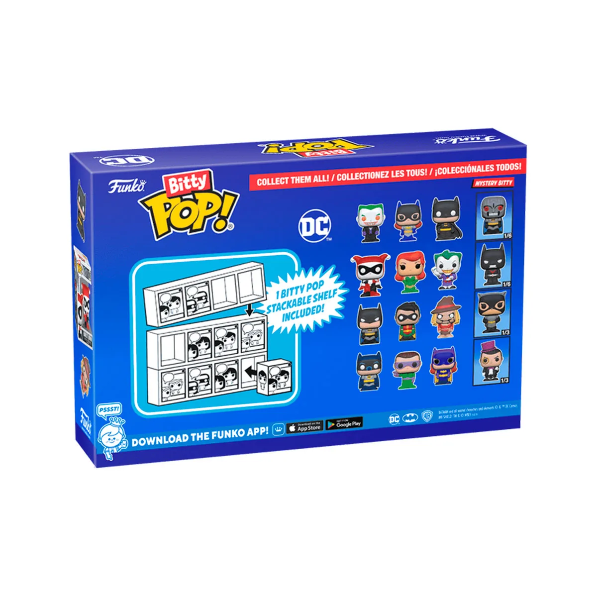 Набір ігрових фігурок Funko Bitty Pop! вініл 2,5 см серія DC 4 фігурки асорт.