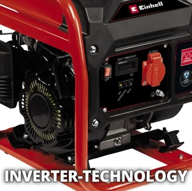 Бензиновий інверторний генератор Einhell TC-IG 1100, 230В, 1.1кВт, ручний запуск, вага 20.6кг.