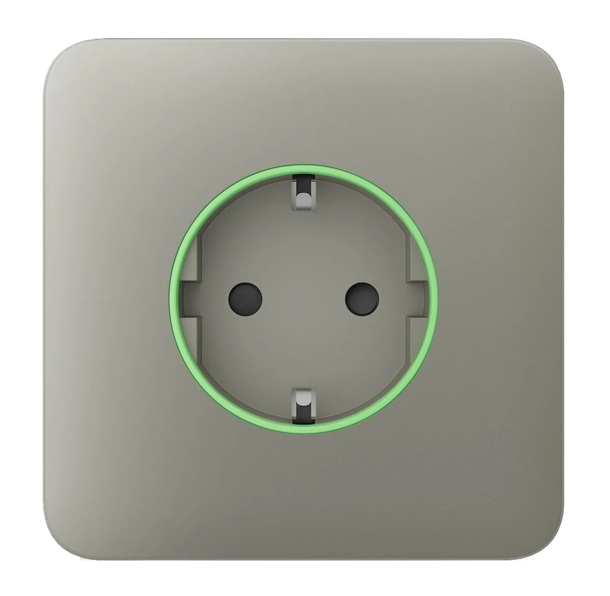 Передня панель для вбудованої розетки Ajax SoloCover for Outlet smart, Jeweler, бездротової, olive