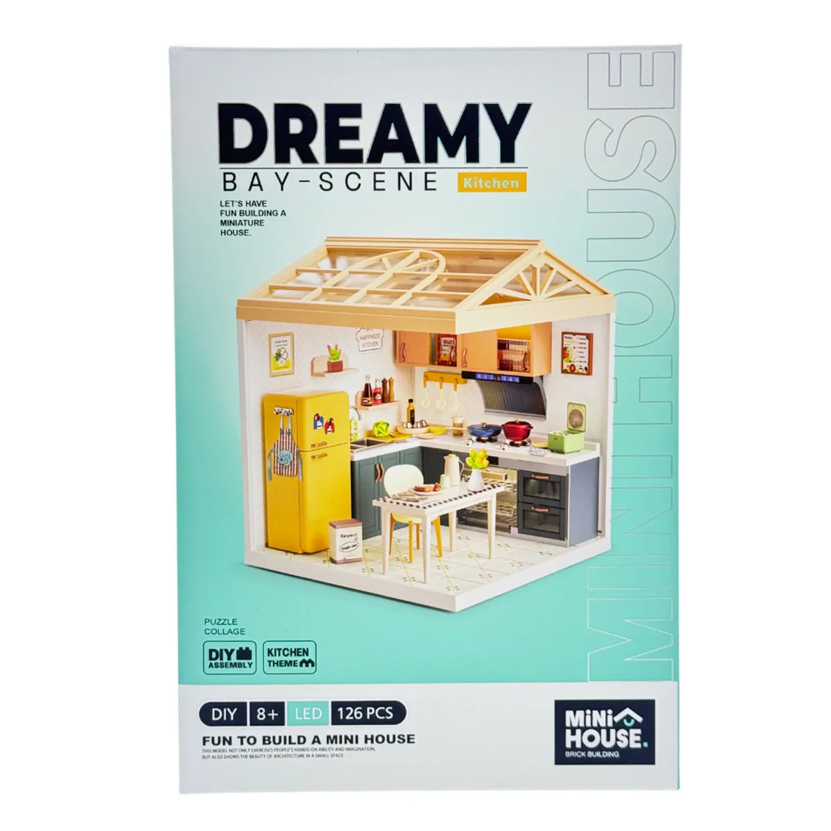 Конструктор Mini House кухня 16,5х16,5х19,5 см комбіновані матеріали світло