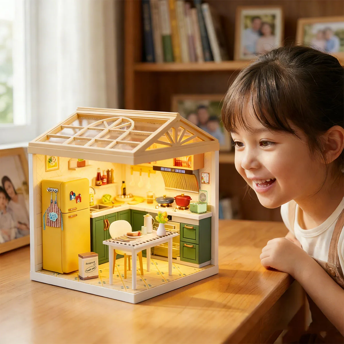 Конструктор Mini House кухня 16,5х16,5х19,5 см комбіновані матеріали світло