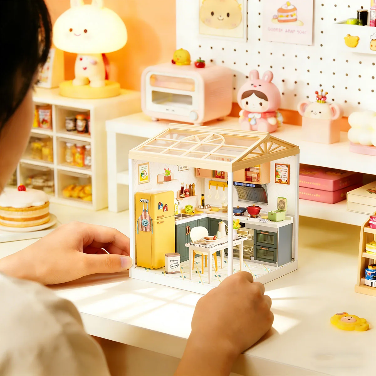 Конструктор Mini House кухня 16,5х16,5х19,5 см комбіновані матеріали світло
