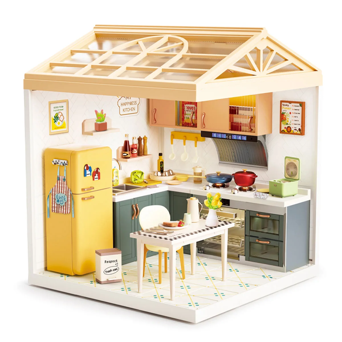 Конструктор Mini House кухня 16,5х16,5х19,5 см комбіновані матеріали світло