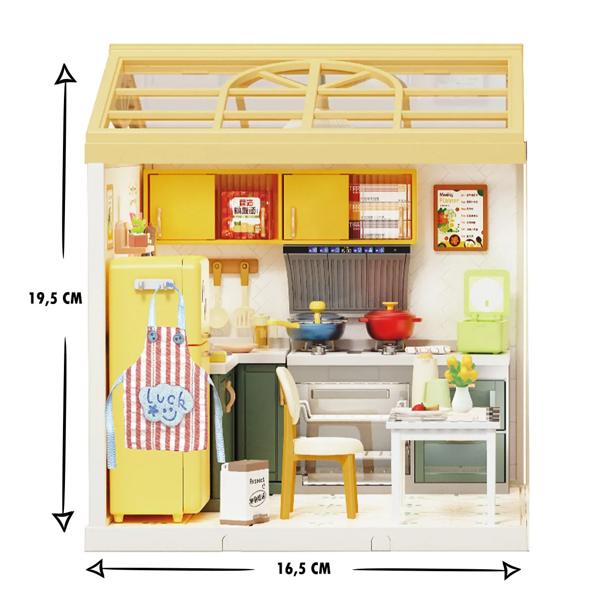 Конструктор Mini House кухня 16,5х16,5х19,5 см комбіновані матеріали світло