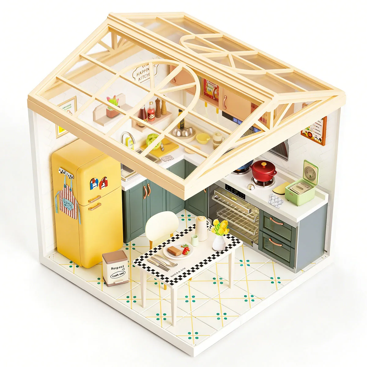 Конструктор Mini House кухня 16,5х16,5х19,5 см комбіновані матеріали світло