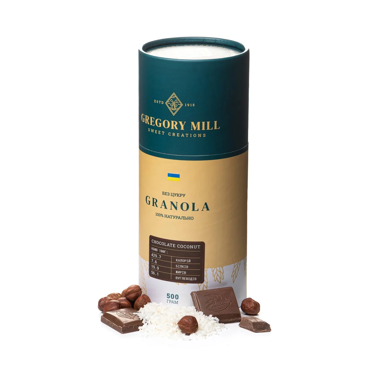 Смачний набір Gregory Boх Chocolate Coconut, Banana & Almond, 1500 г