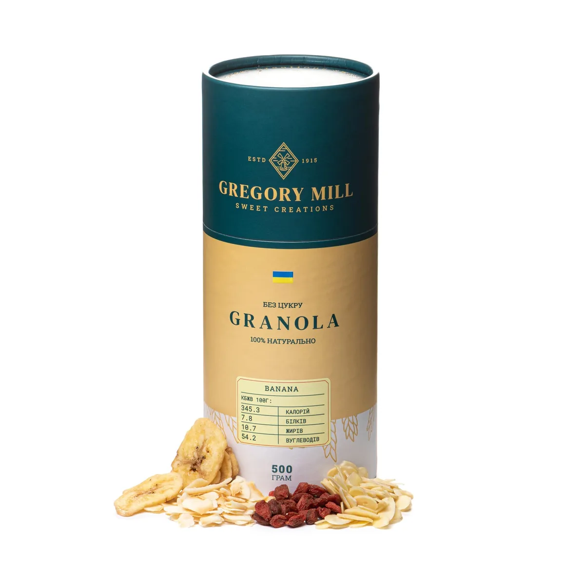 Смачний набір Gregory Boх Chocolate Coconut, Banana & Almond, 1500 г