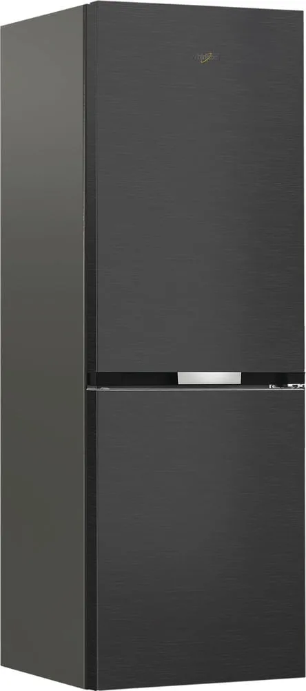Холодильник Whirlpool з нижнім морозильником, 186.5 см, 60 см, 66.3 см, об'єм холодильної камери - 210 л, морозильної - 104 л, дво