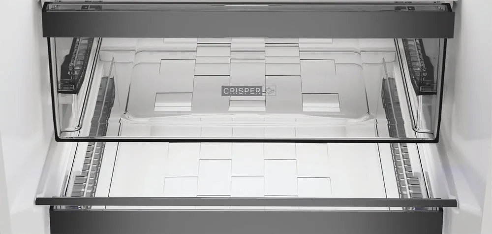 Холодильник Whirlpool з нижнім морозильником, 186.5 см, 60 см, 66.3 см, об'єм холодильної камери - 210 л, морозильної - 104 л, дво