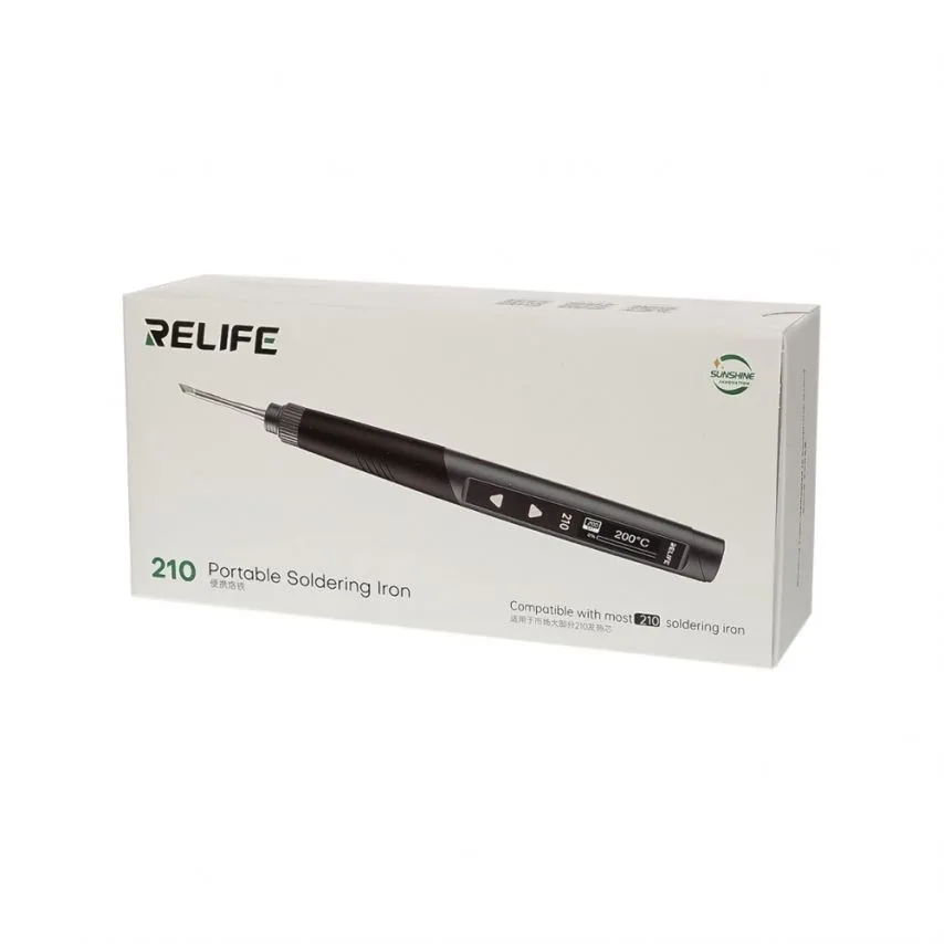 Паяльник Relife 60W портативний OLED 80-420°C Type-C компактний