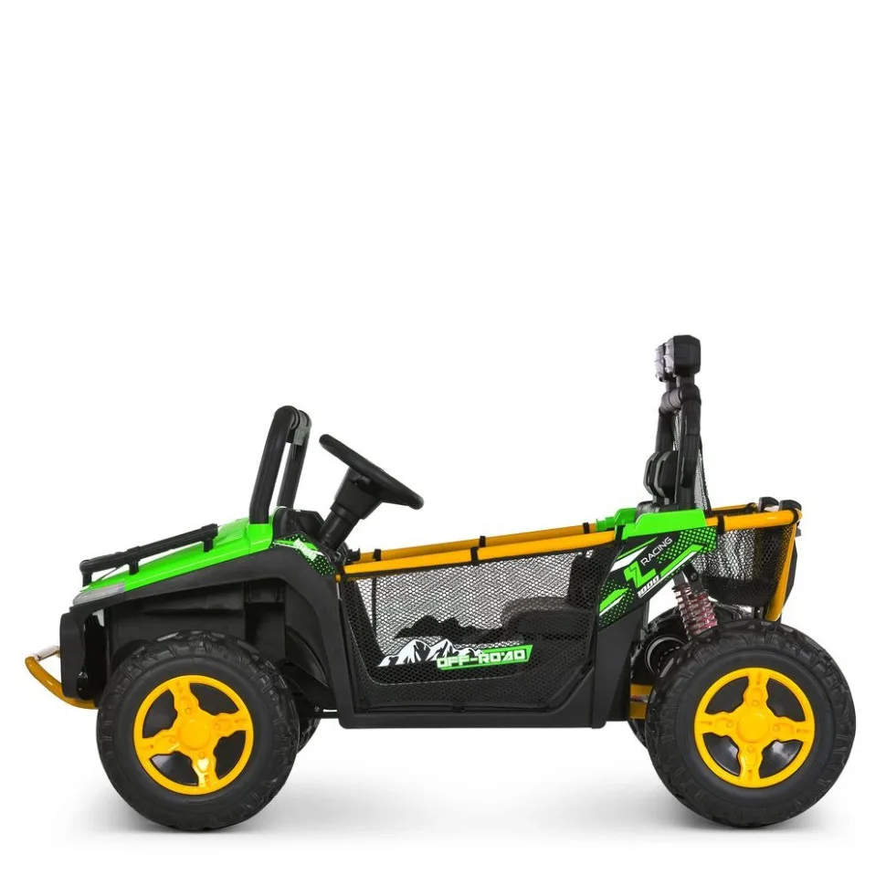 Дитячий електромобіль Bambi Racer екокожа 24V до 35 кг чорний