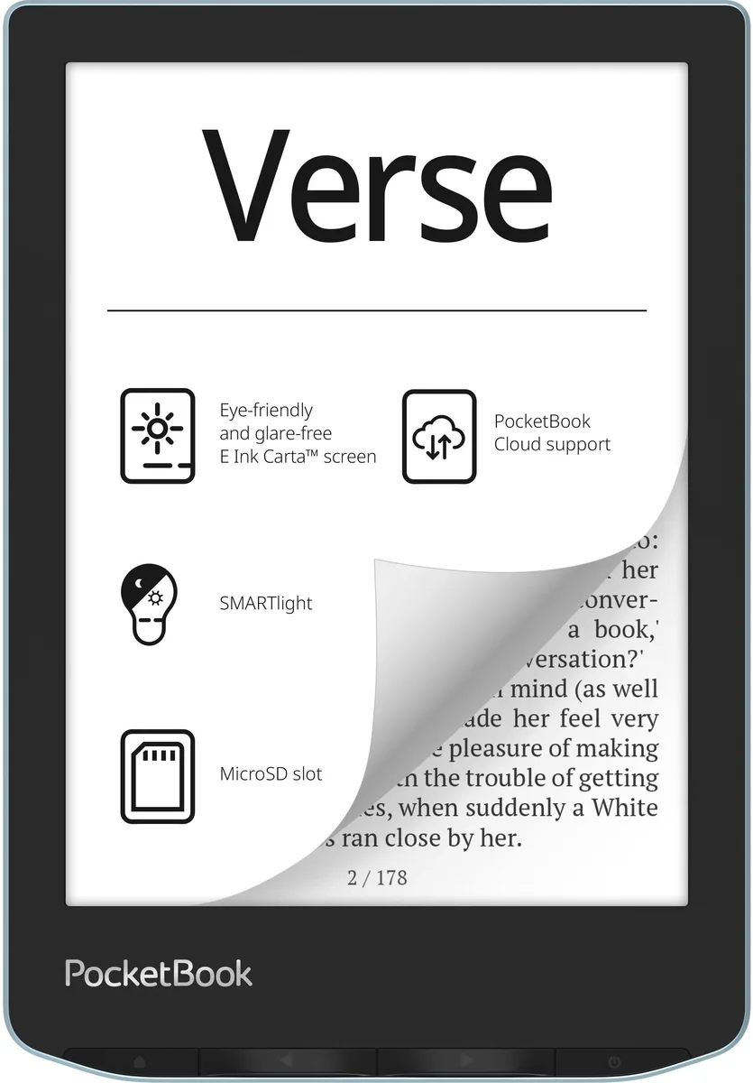 Електронна книга PocketBook E-Ink 6" 8 ГБ Bright Blue