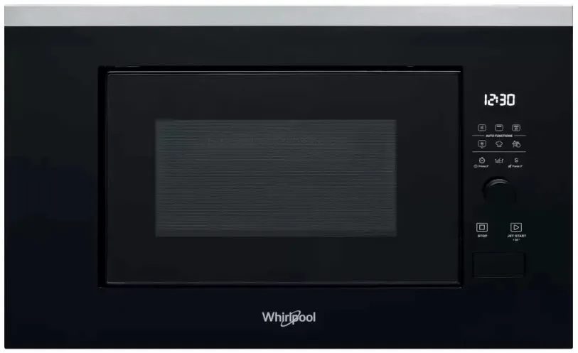 Мікрохвильова піч Whirlpool вбудована 20л чорна 800Вт електронне управління гриль