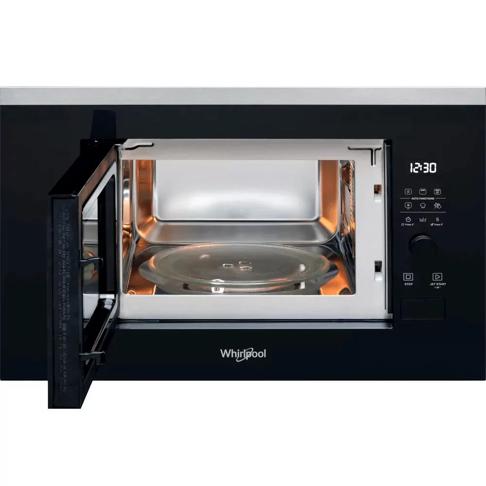 Мікрохвильова піч Whirlpool вбудована 20л чорна 800Вт електронне управління гриль