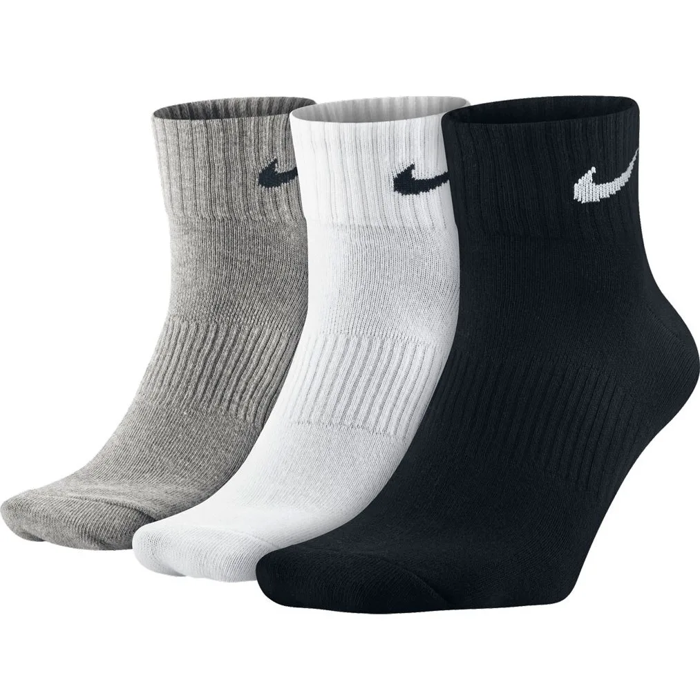 Шкарпетки NIKE бавовна L чорний білий сірий 3 пари