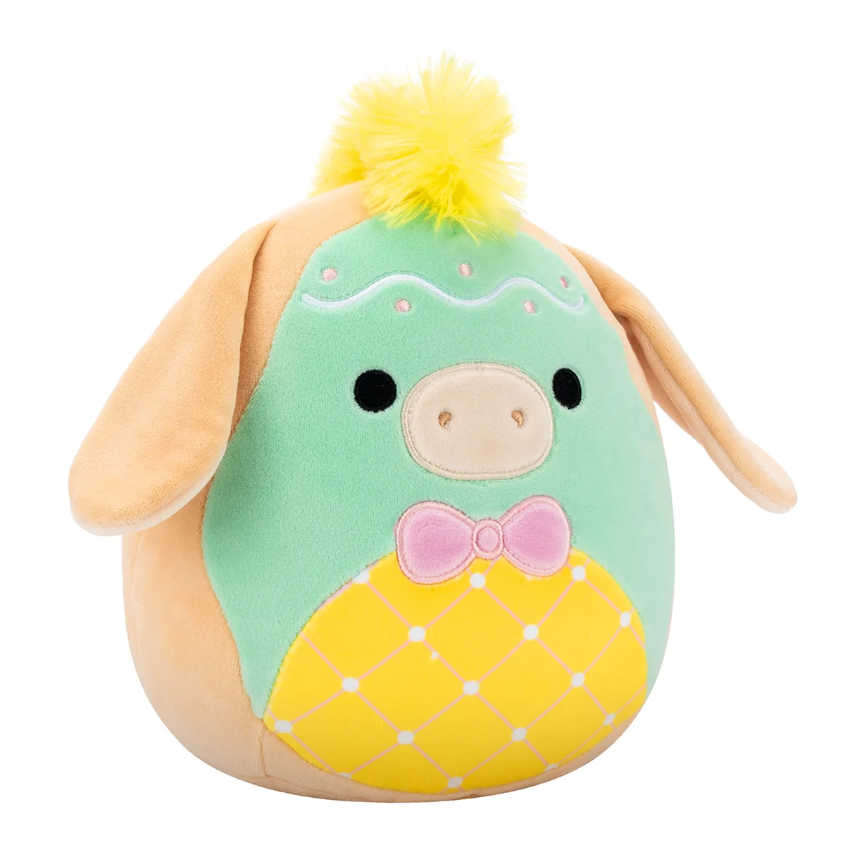 М'яка іграшка Squishmallows поліестер 19 см пастельний віслючок