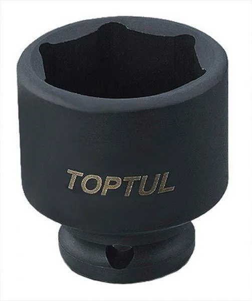 Головка ударная 1/2" TOPTUL KABA1630 30мм Хромованадиевая Черная